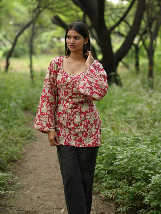 Festive Glow Short Kurti