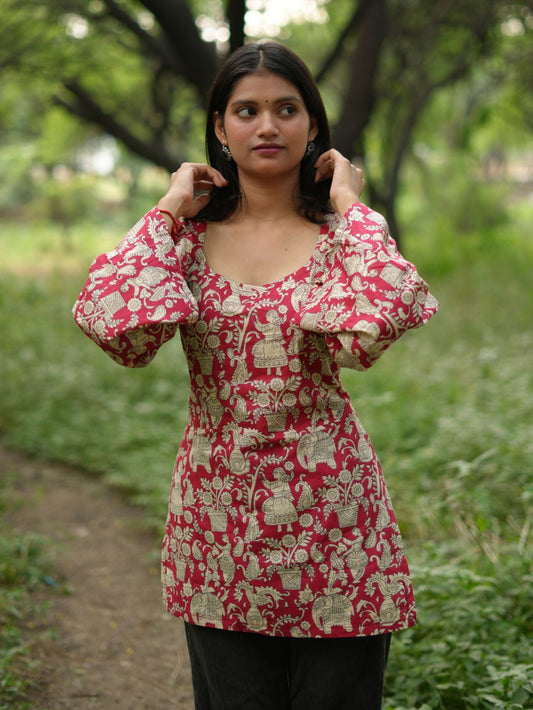 Festive Glow Short Kurti