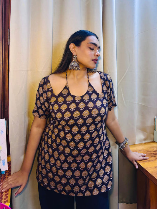 Nira Ethnic Halter Kurti