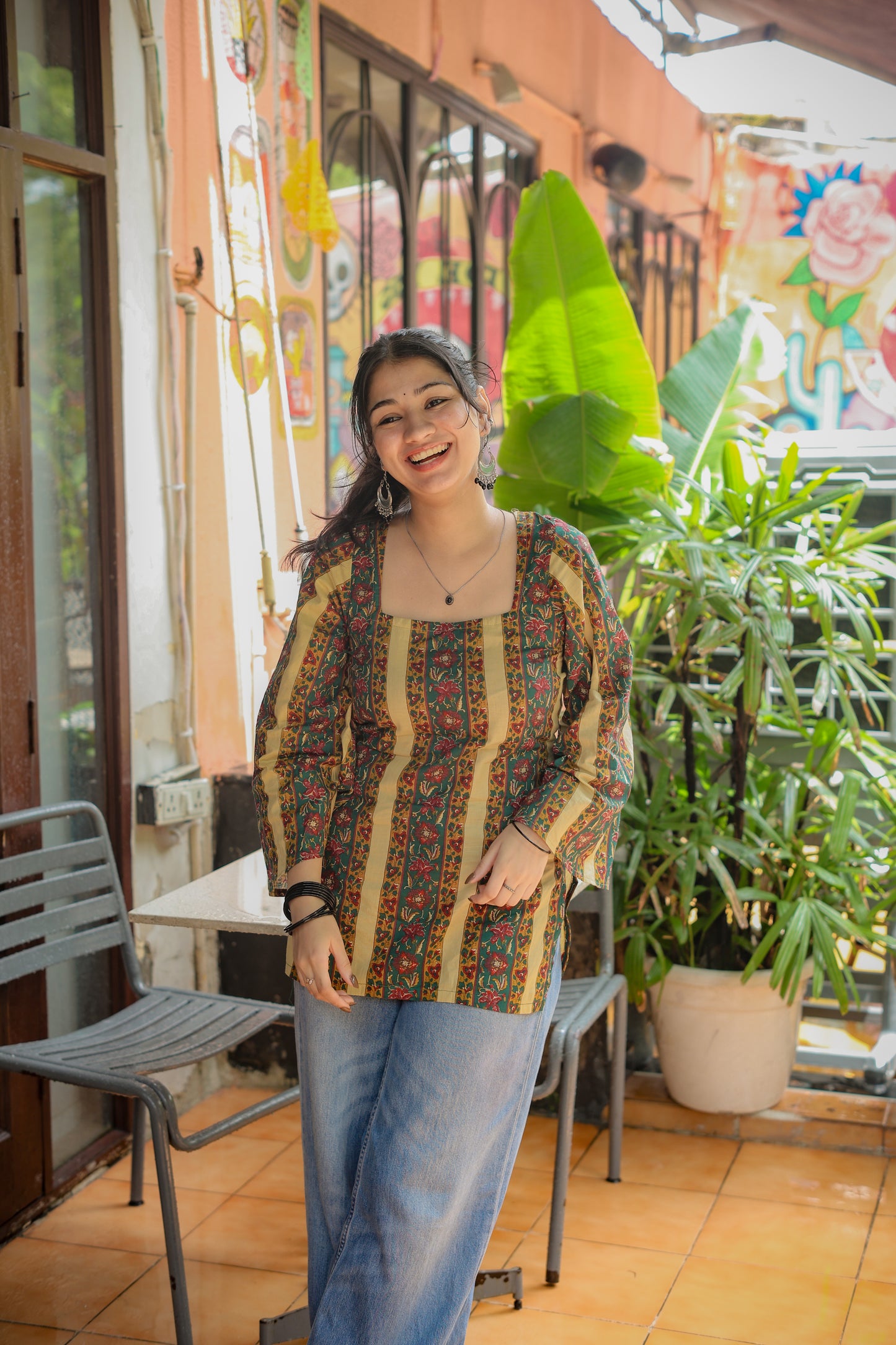Mudra tied short kurti