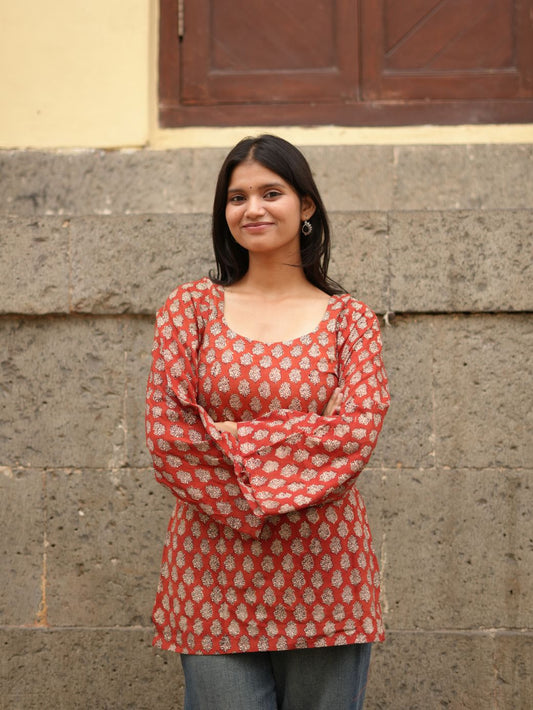 Mehar Rusty Bloom Short Kurti