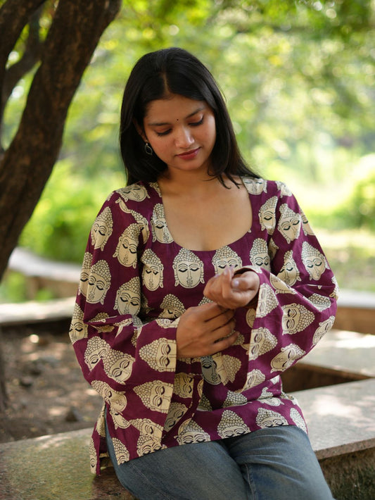 Buddha Bliss Cotton Short Kurti