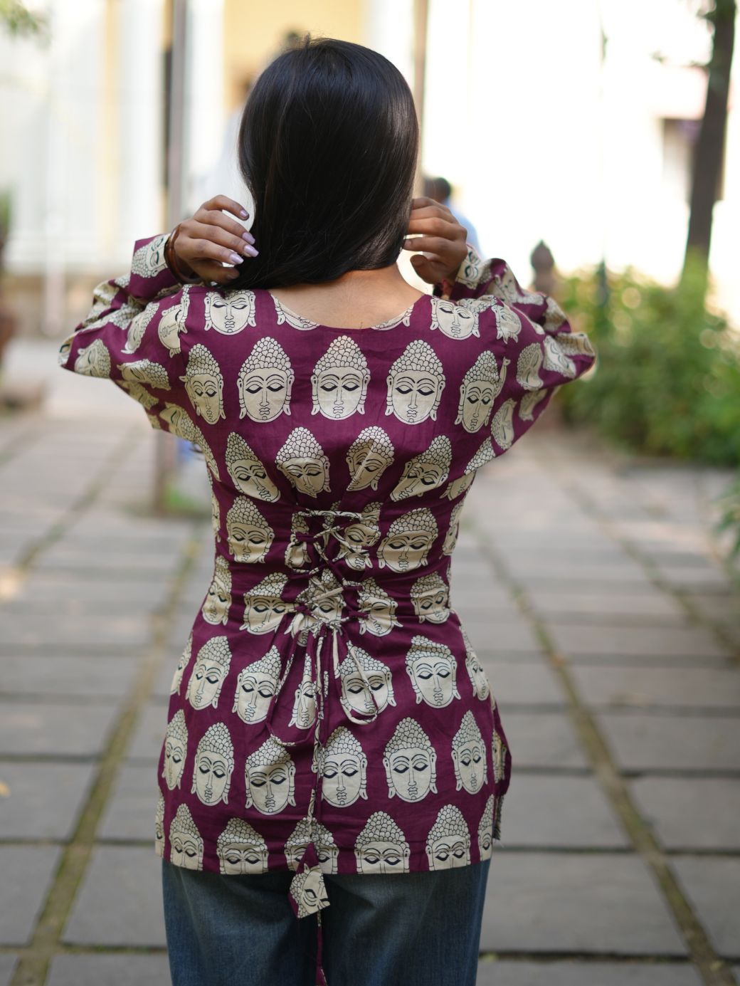 Buddha Bliss Cotton Short Kurti