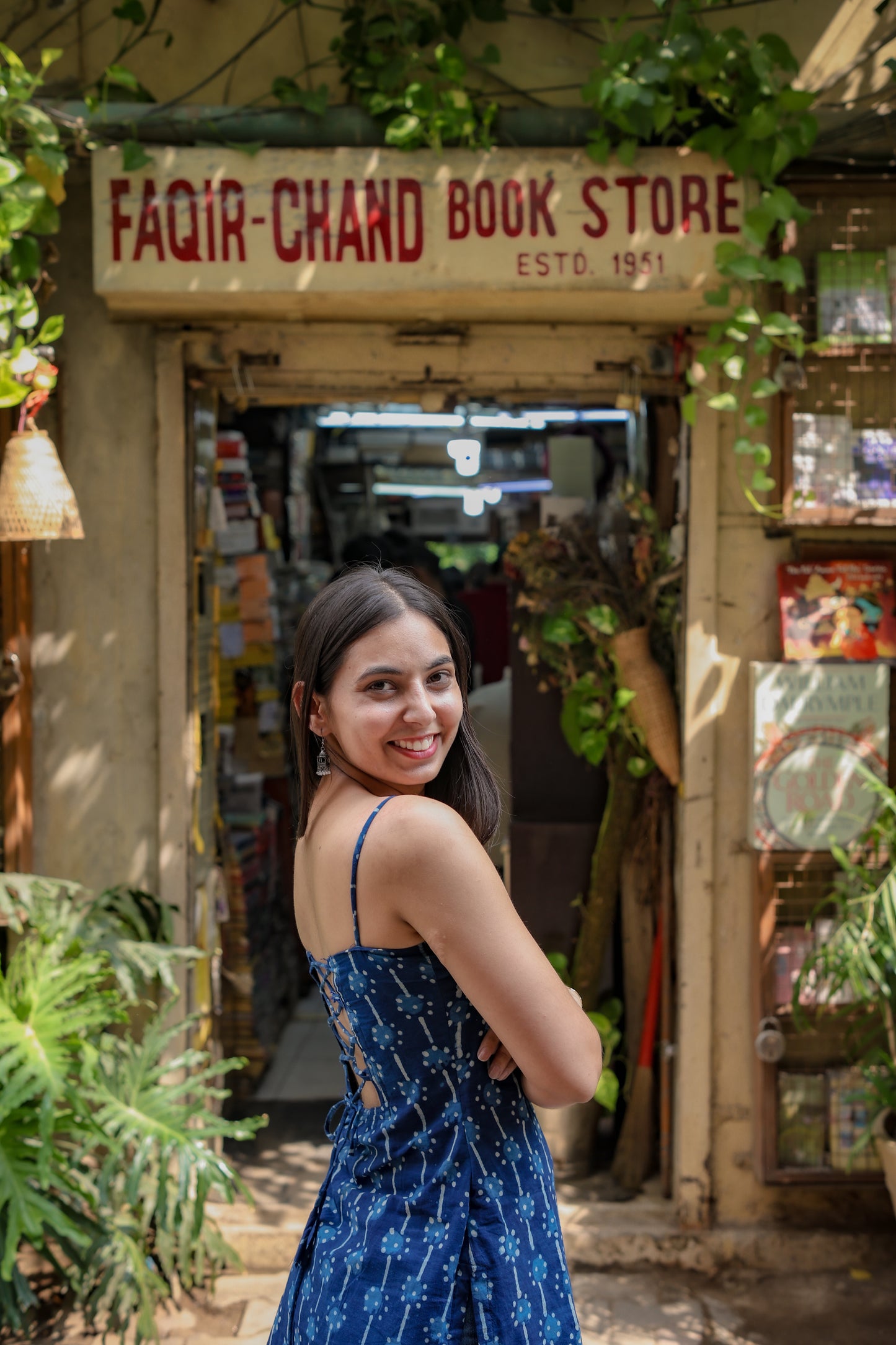 Bunaai Blue Short Kurti