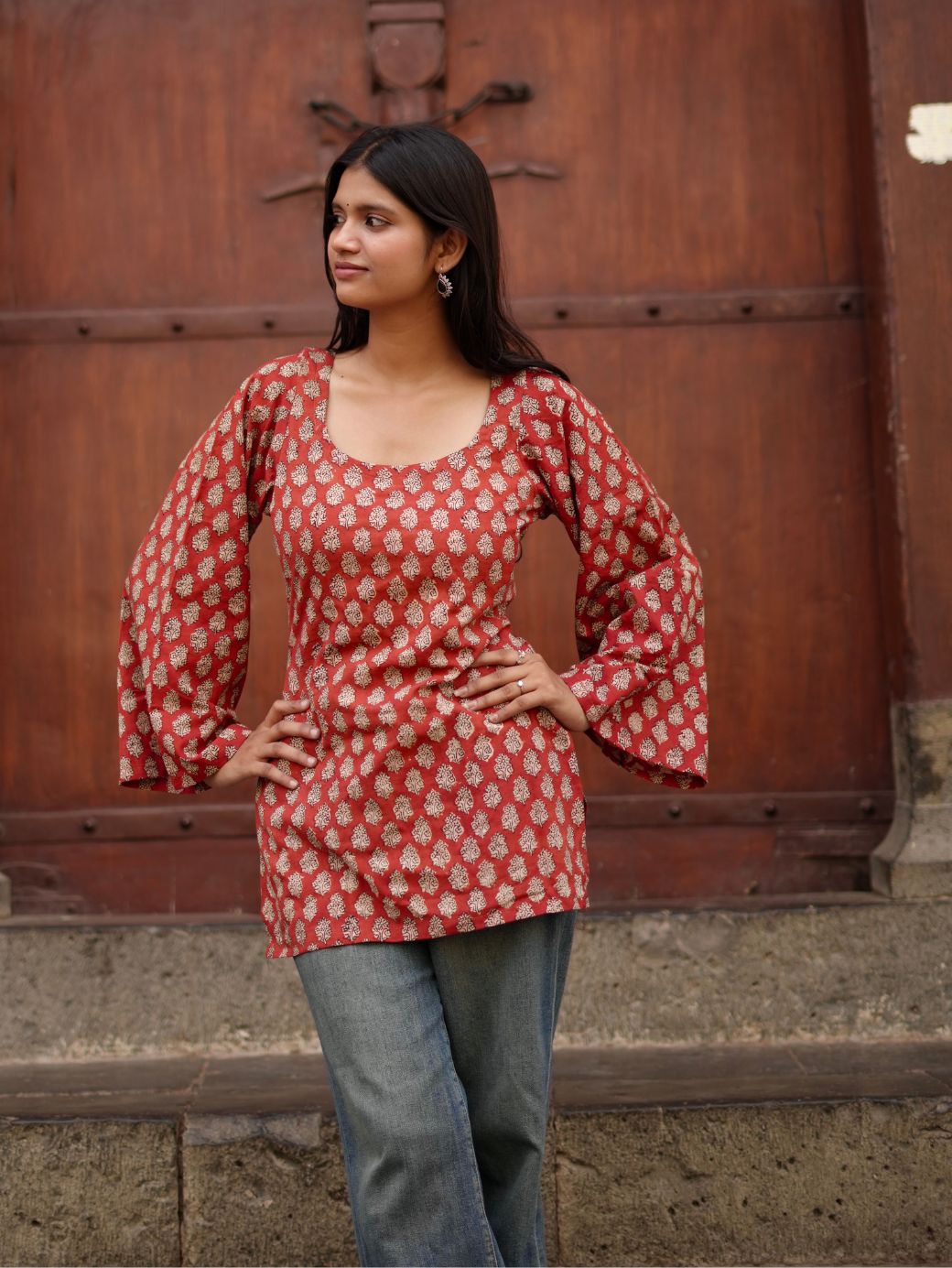 Mehar Rusty Bloom Short Kurti