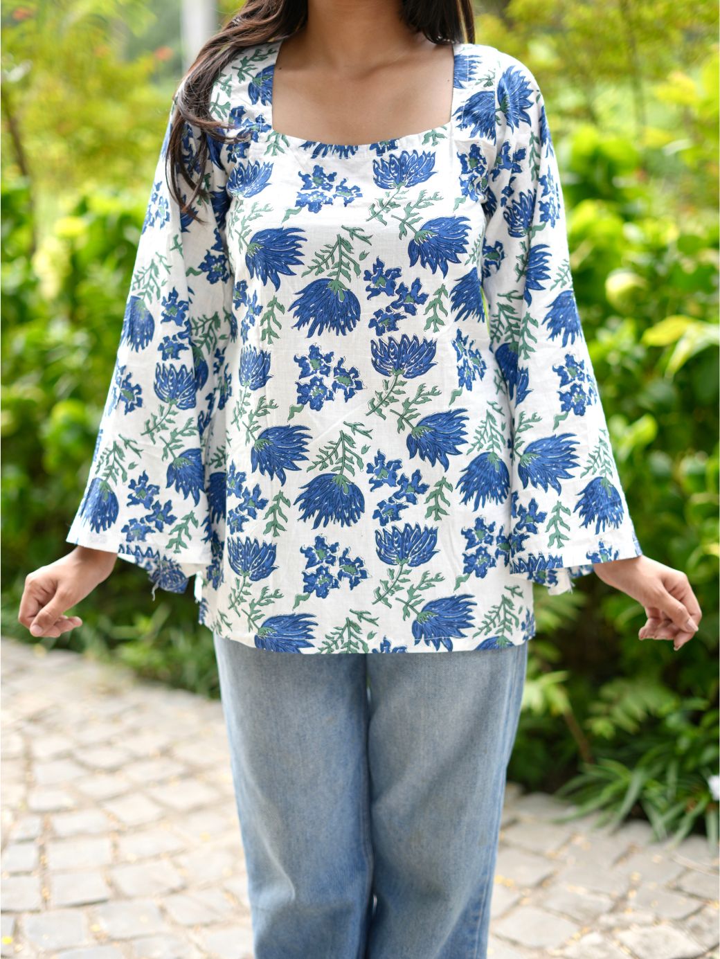Indigo Floral Kurti