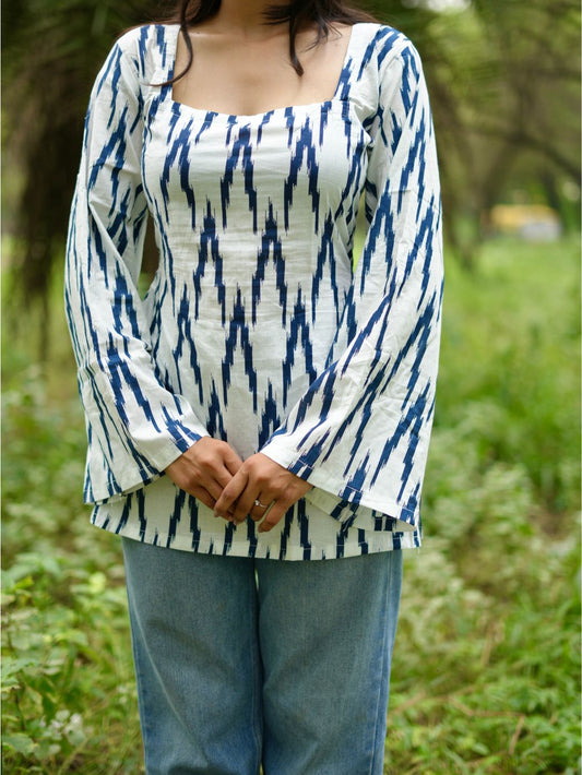 Ocean Wave Short Kurti