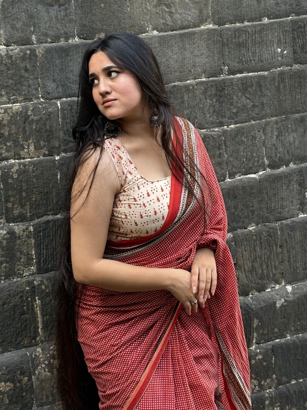 Ruby Charm Cotton Saree