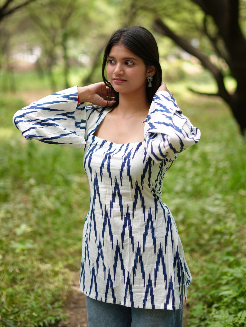 Ocean Wave Short Kurti