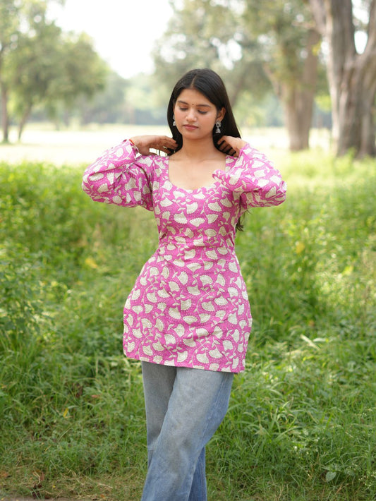 Orchid Charm Short Kurti