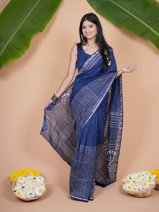Neelika Chanderi Saree