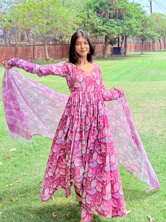 Three Piece Anarkali Ziva Set