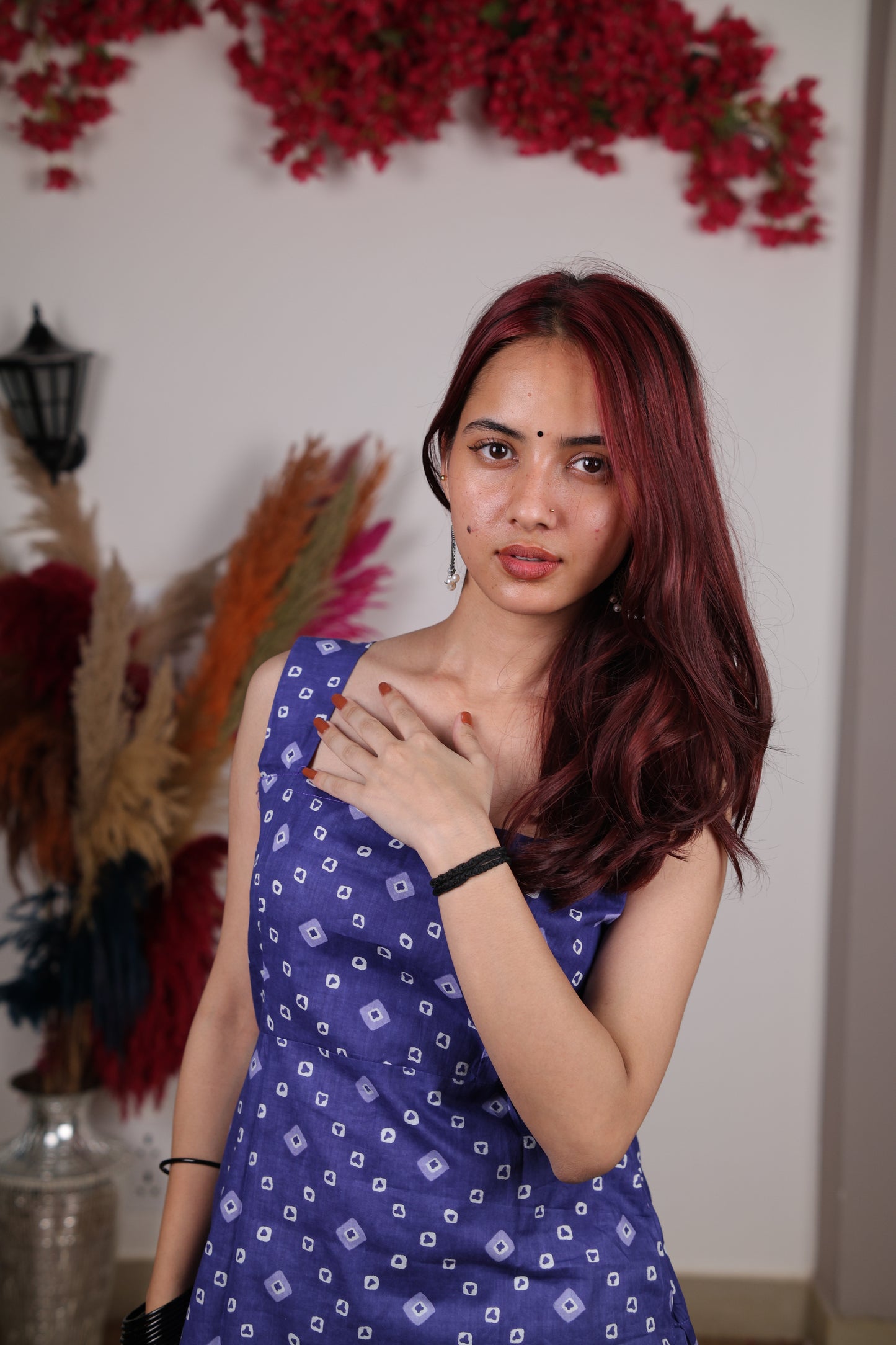 Bandhani Square Neck Kurti