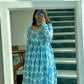 Charkha kameez (blue )