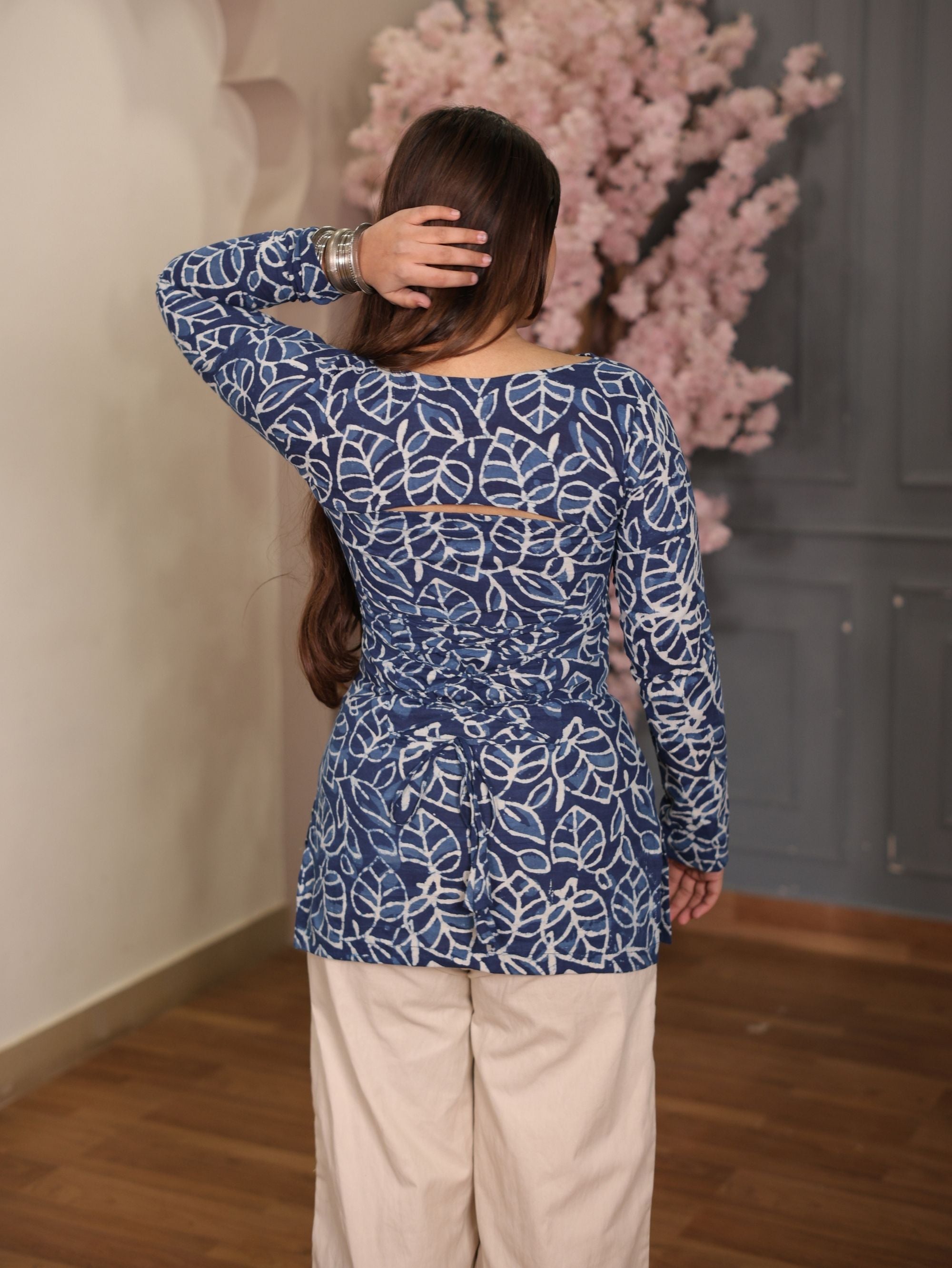 Aarohi Indigo Convertible Short Kurti Set