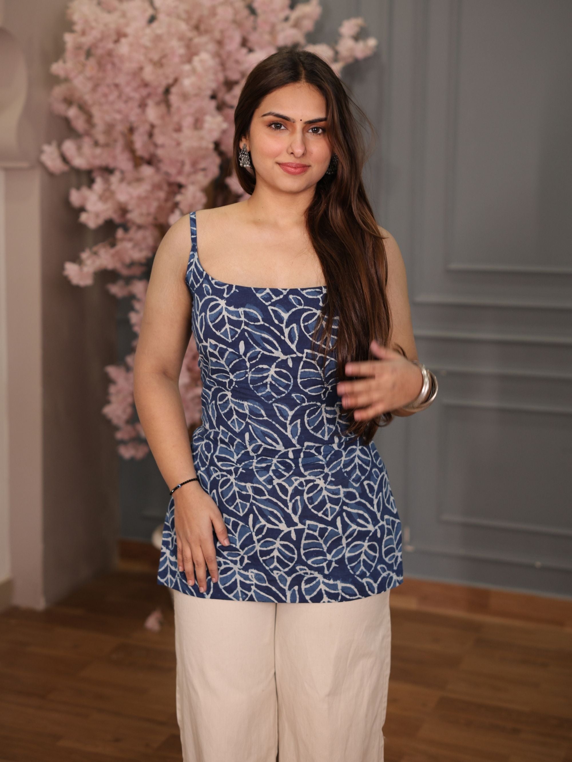 Aarohi Indigo Convertible Short Kurti Set