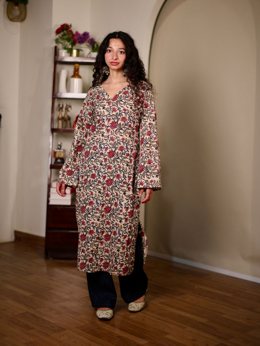 Akira Floral Pakistani Cotton Kurta