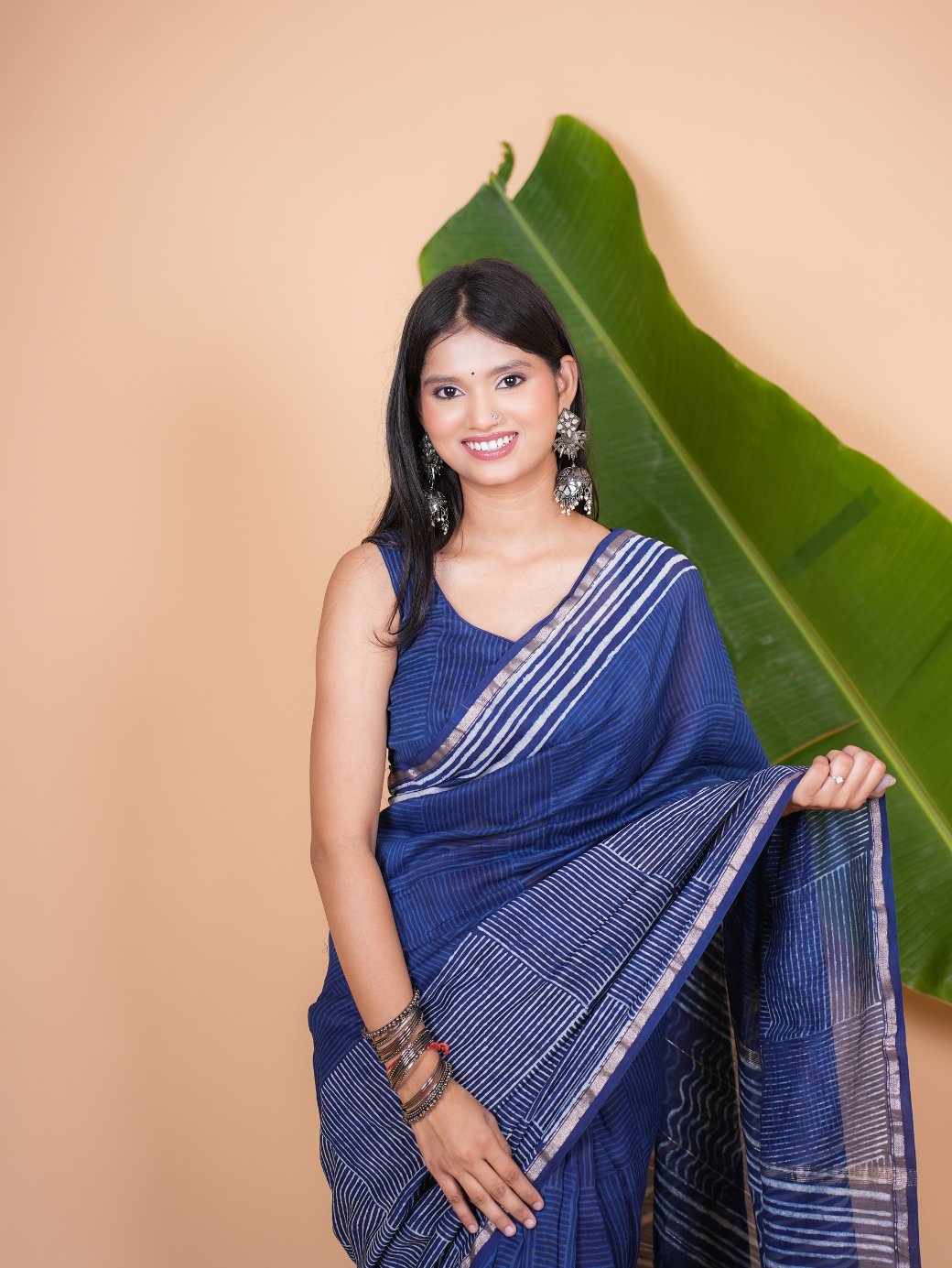 Neelika Chanderi Saree