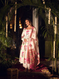 Indira Three Piece Handblock Anarkali Set