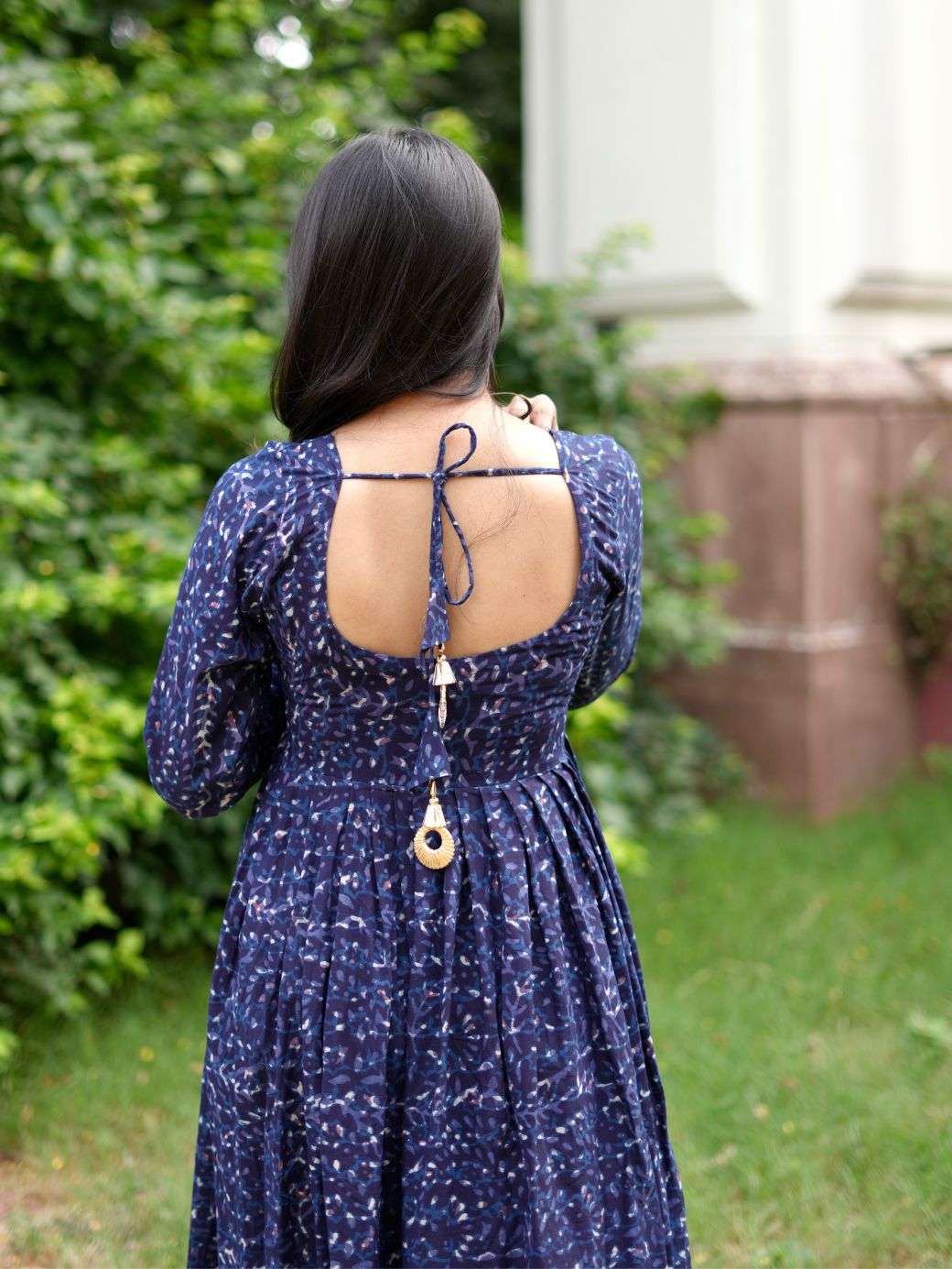The Midnight Meadow Blue Kameez