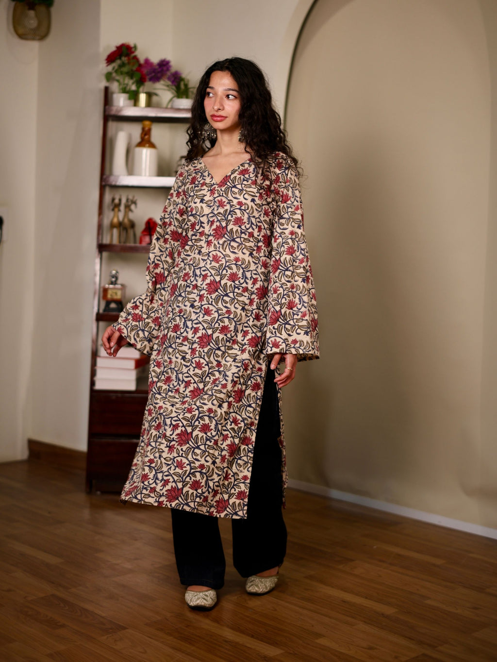 Akira Floral Pakistani Cotton Kurta
