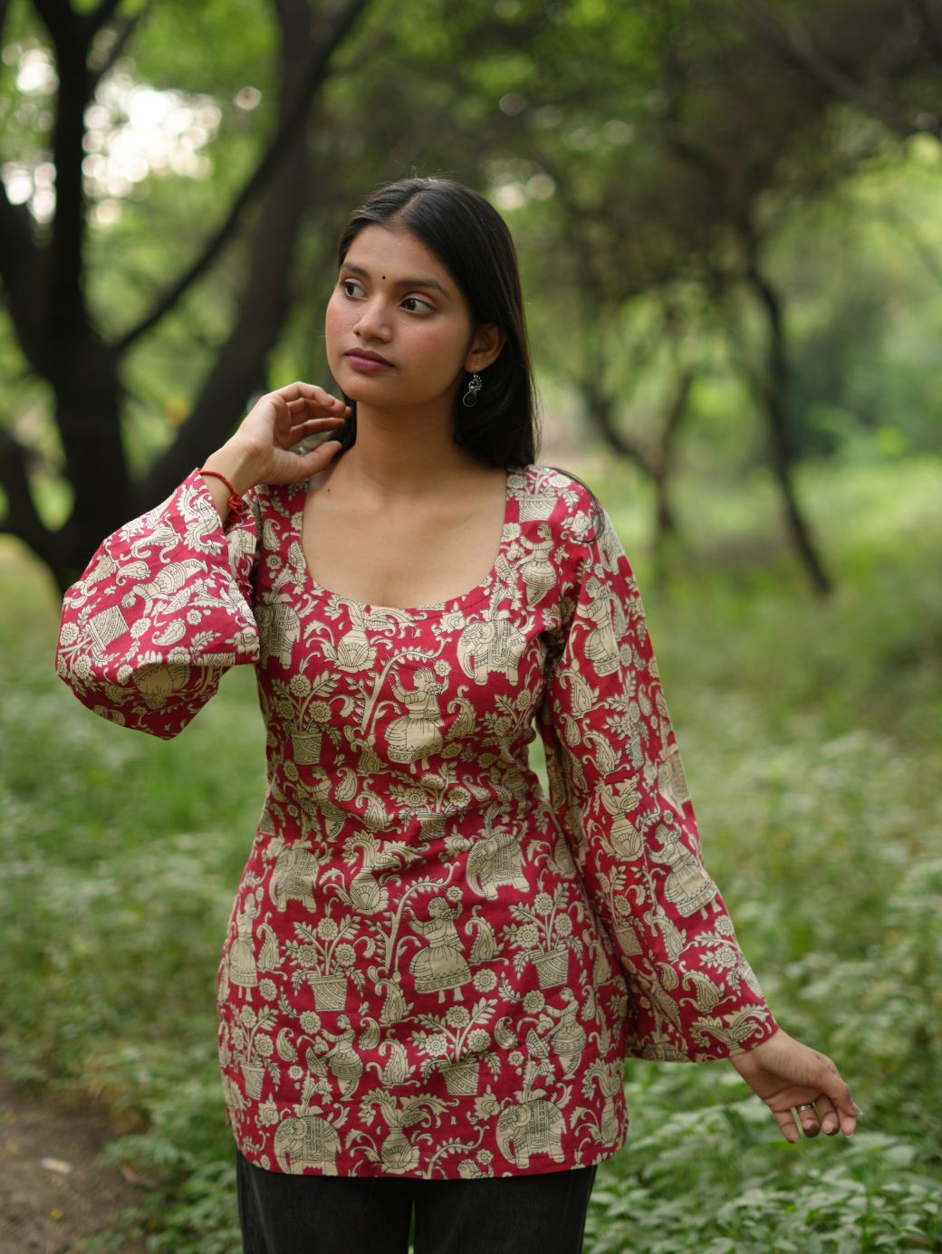 Festive Glow Short Kurti