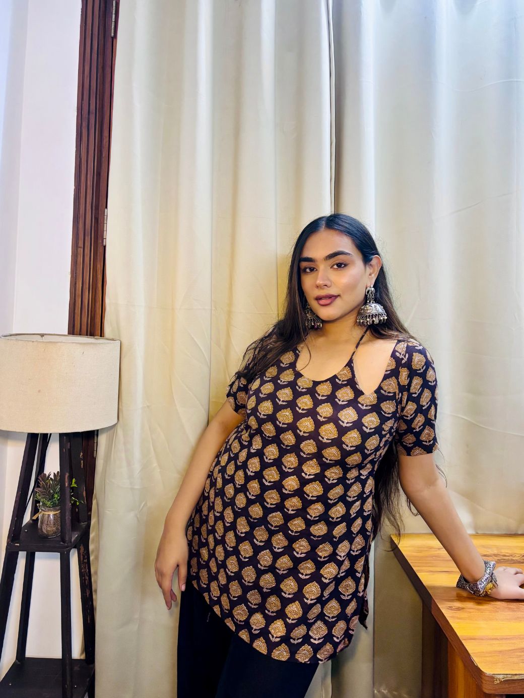 Nira Ethnic Halter Kurti