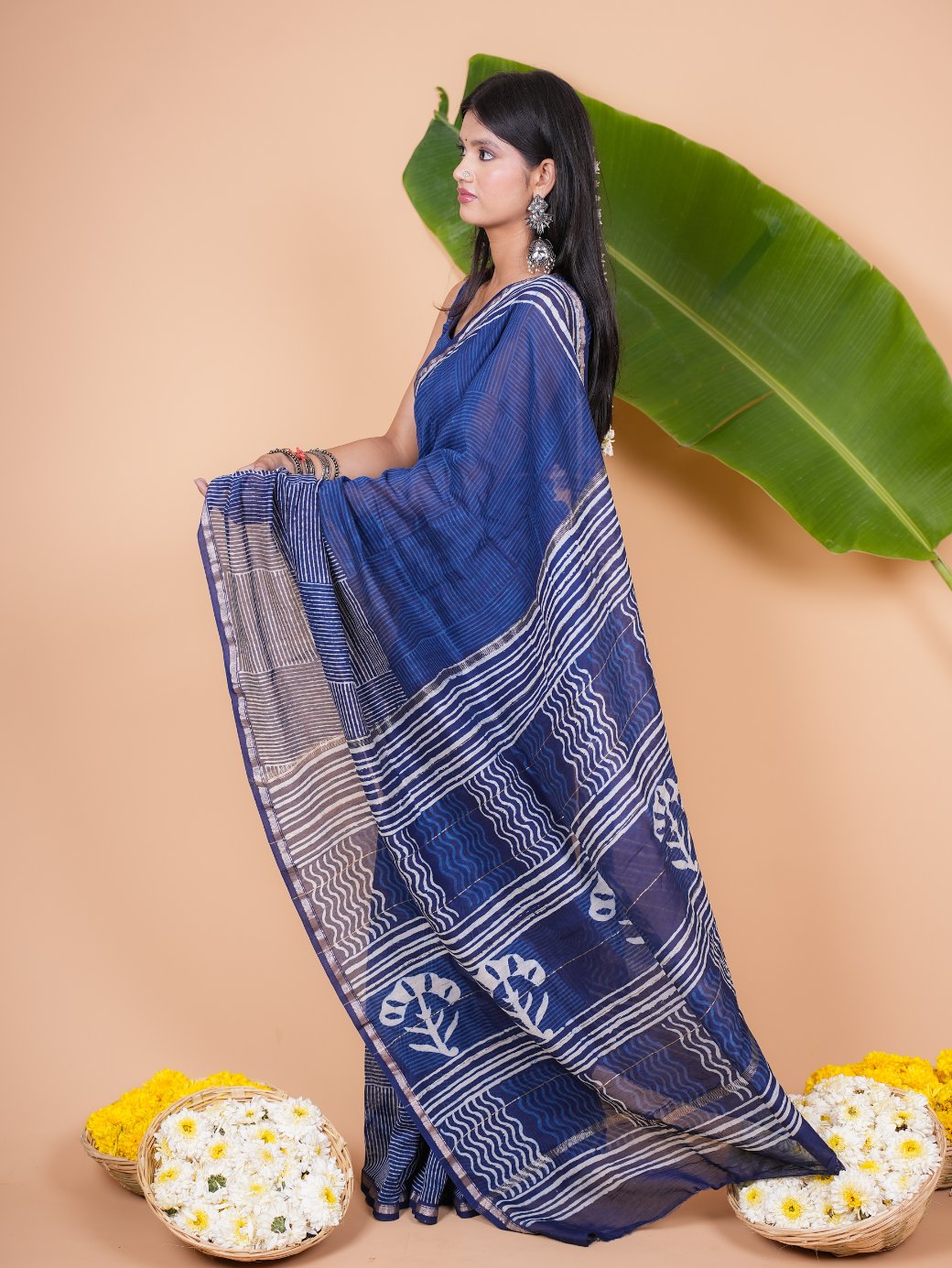 Neelika Chanderi Saree