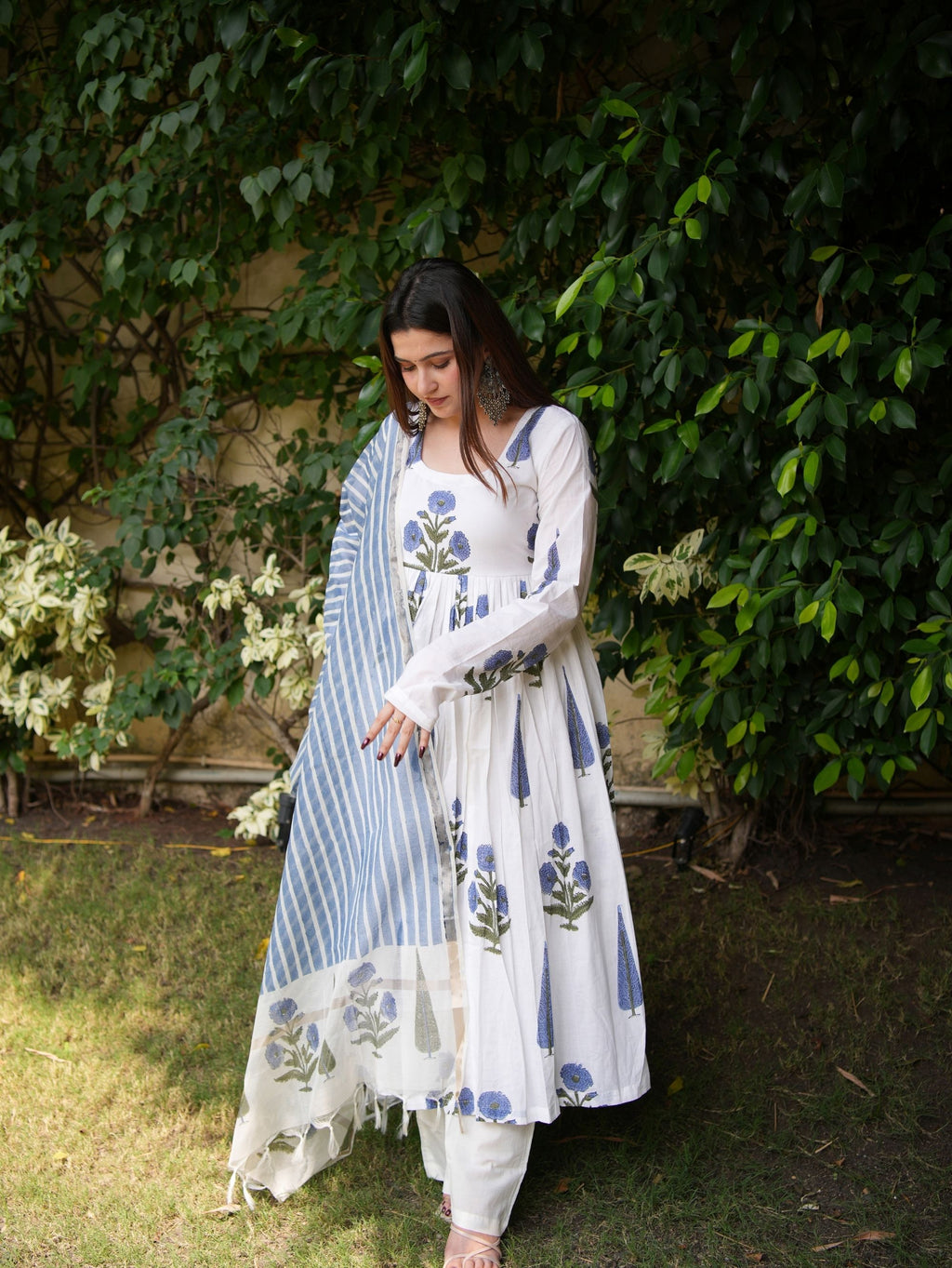 Shwetika Three Piece Anarkali Set