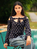 Shanaya Bagru Print Off Shoulder Top for Women