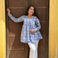 Blue Ambar short kurta