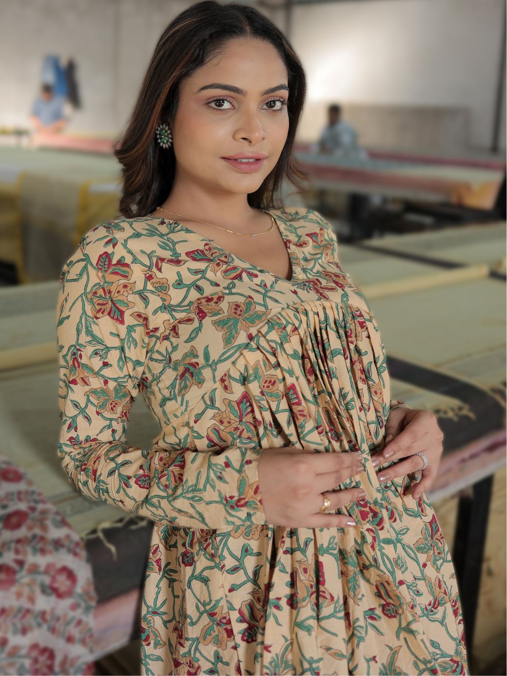 Phoolwari Anarkali – 3 Piece Set