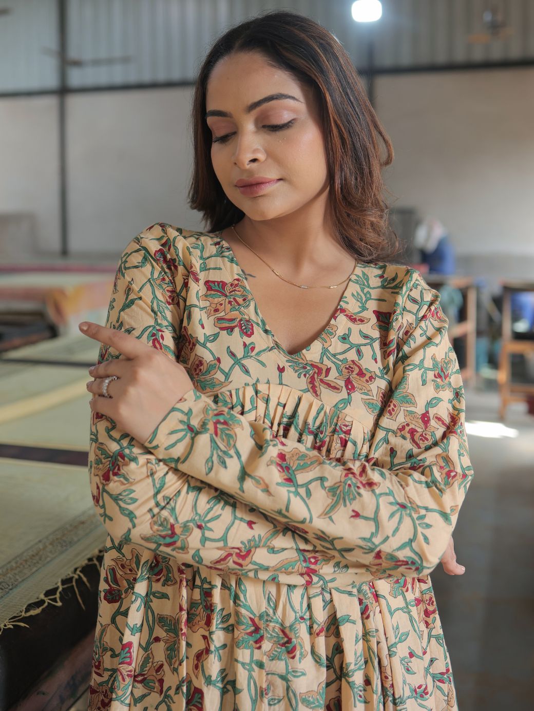 Phoolwari Anarkali – 3 Piece Set