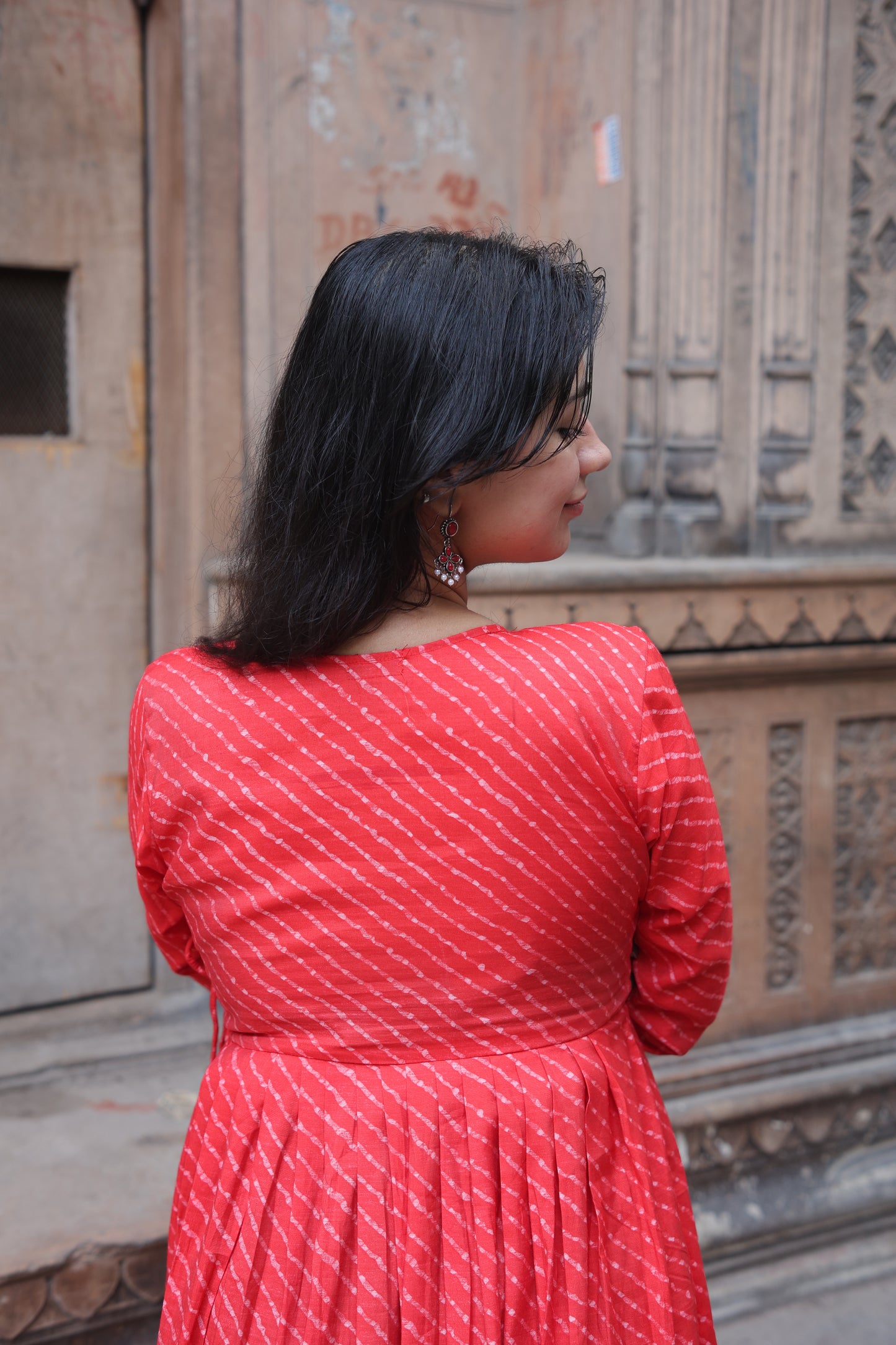 Rajwadi leheriya kameez