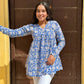 Blue Ambar short kurta