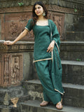 Mayur Green Three Piece Farshi Set