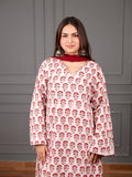 Gulbahar Cotton Farshi Salwar Suit Set with Chiffon Dupatta
