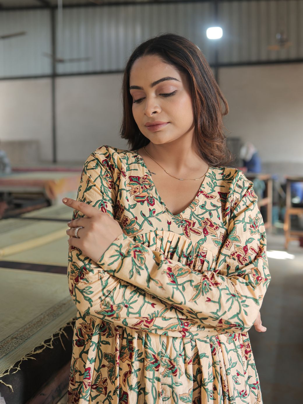 Phoolwari Anarkali – 3 Piece Set