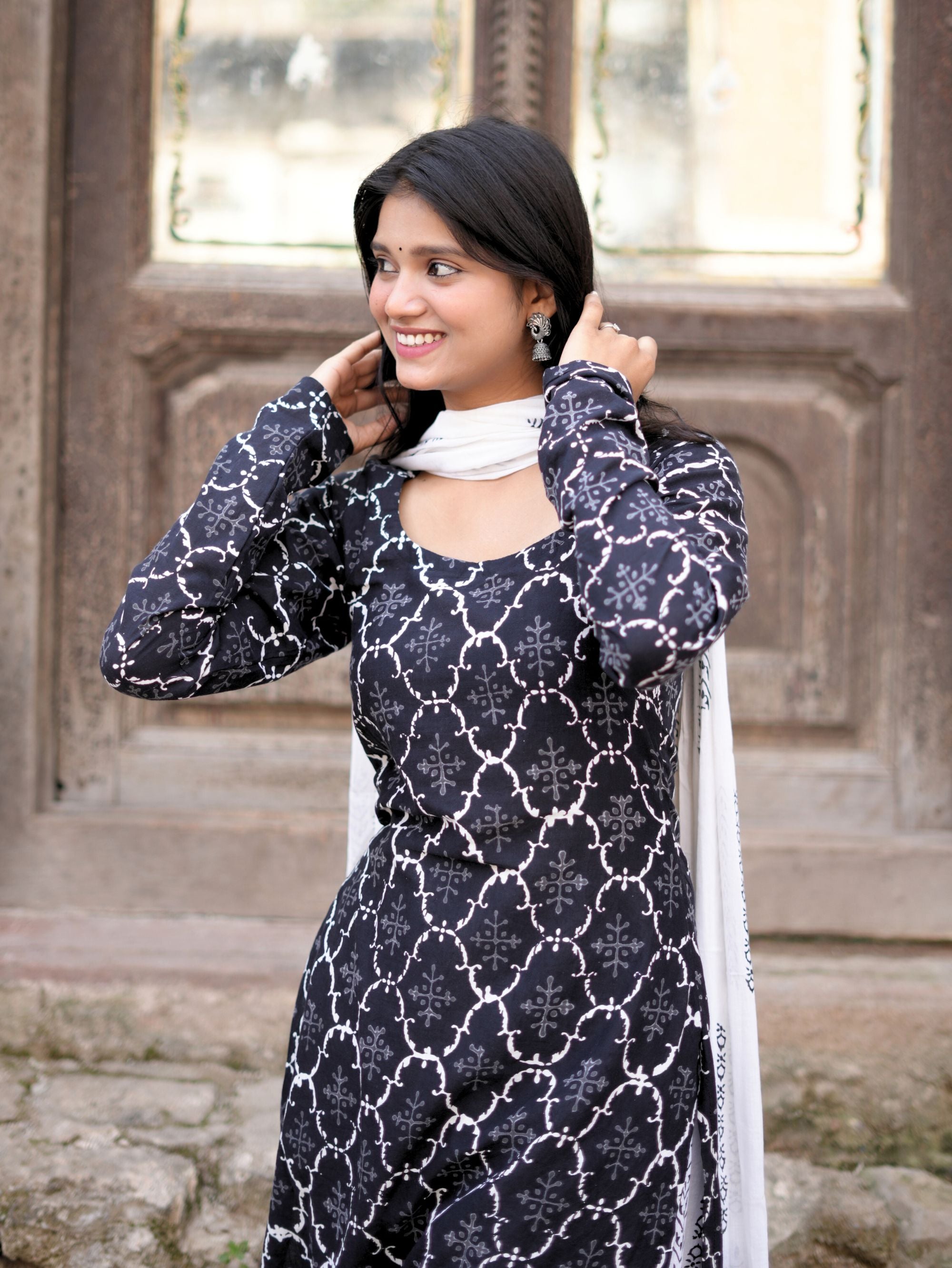 Noir Elegance Kurta Set