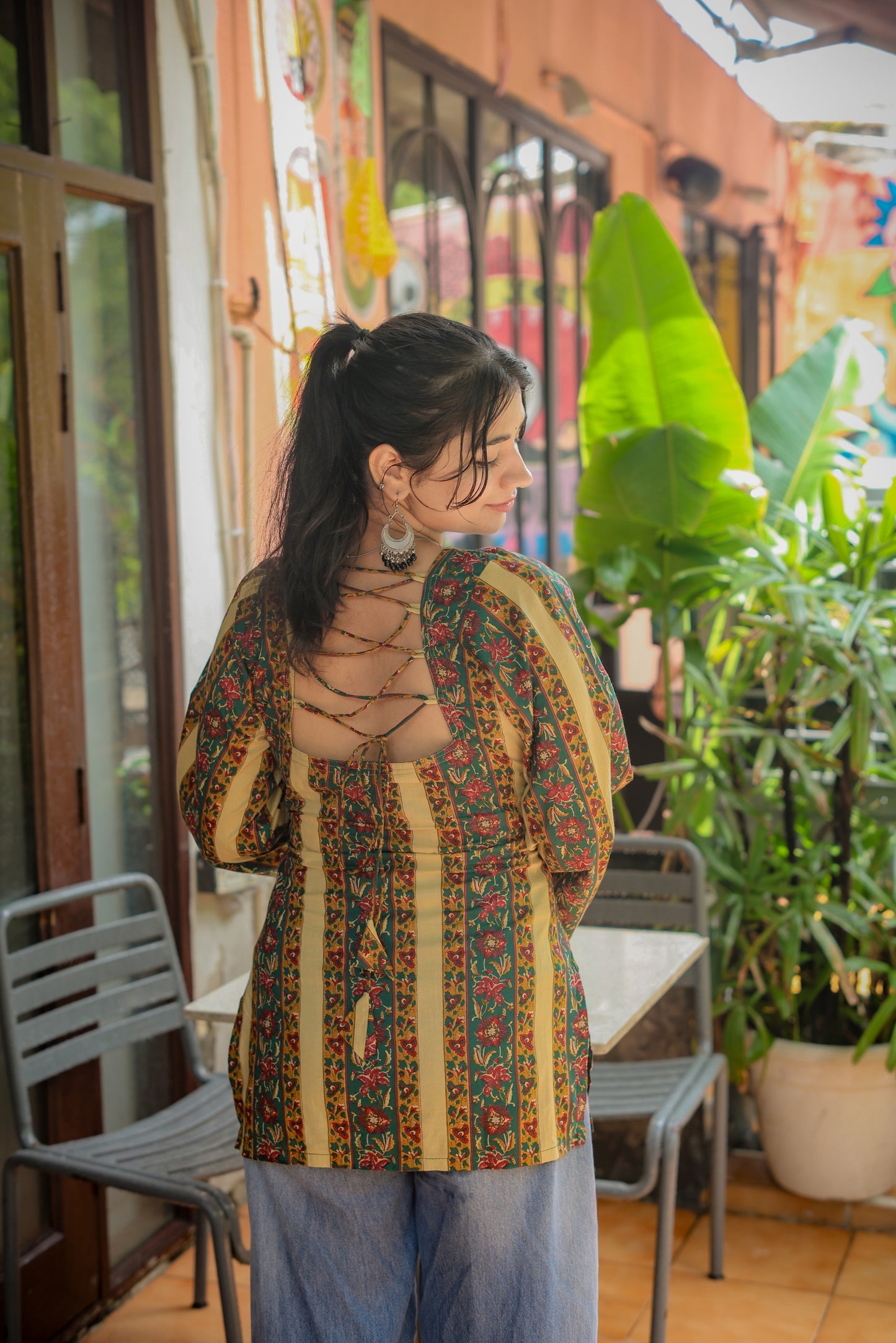 Mudra tied short kurti