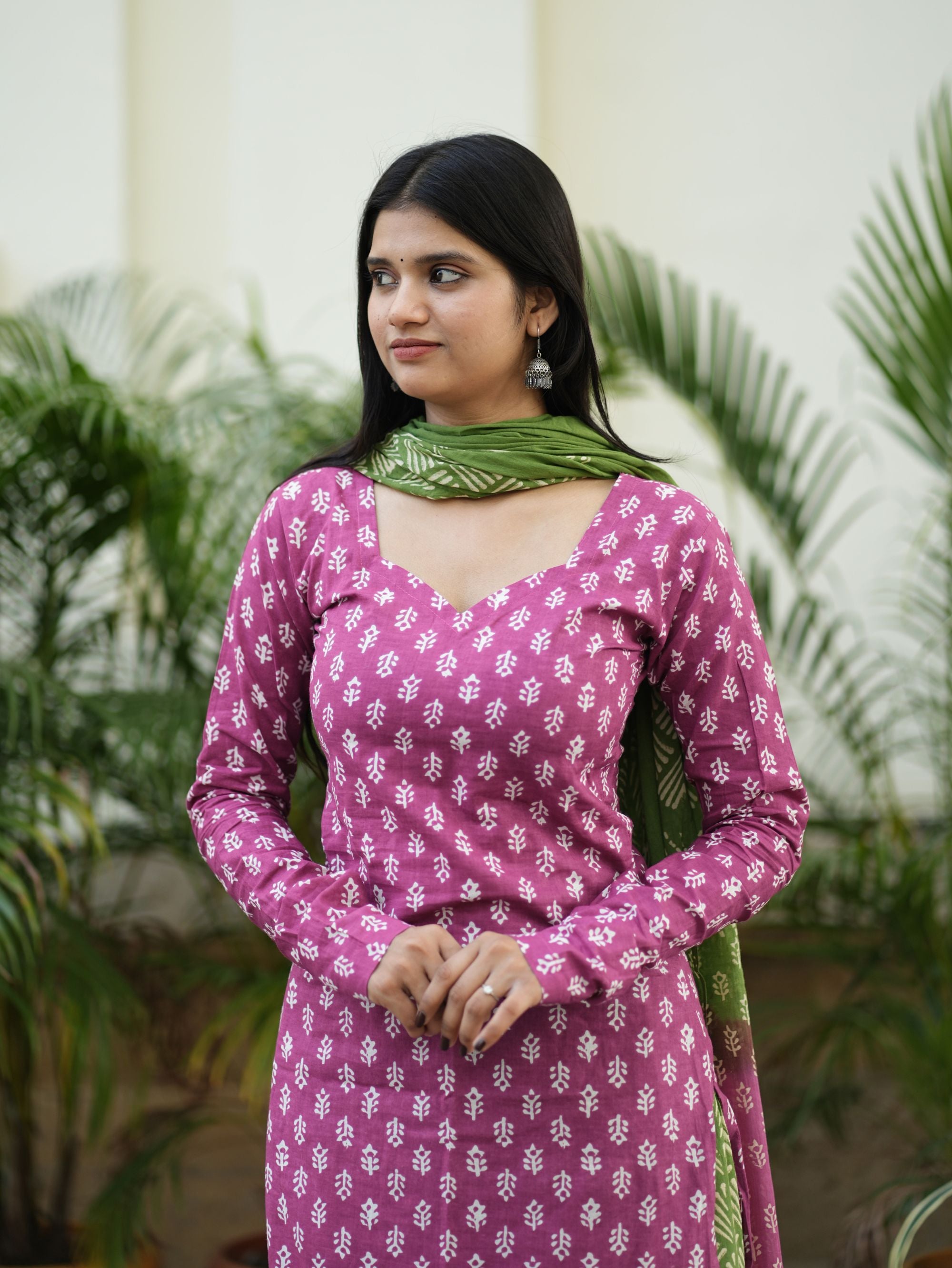Blossom Pink Kurta Set with Full Sleeve