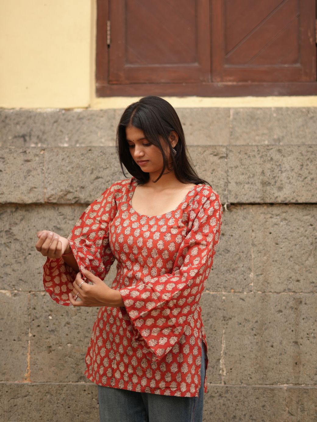 Mehar Rusty Bloom Short Kurti