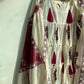 White tilak tiered Anarkali set ( chanderi dupatta )