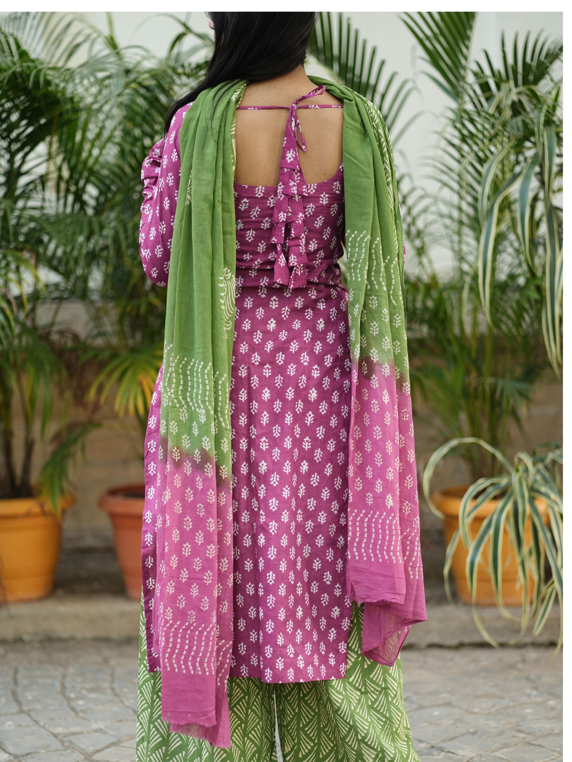 Blossom Pink Kurta Set with Full Sleeve