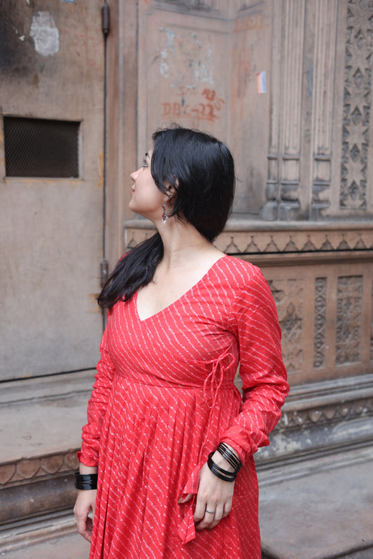 Rajwadi leheriya kameez