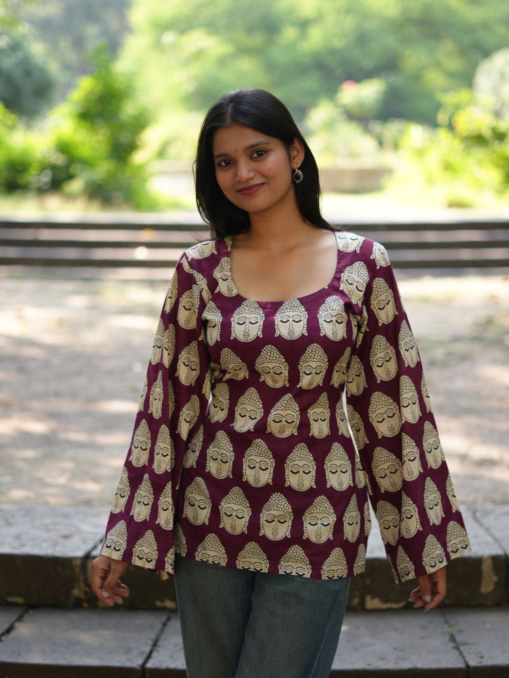 Buddha Bliss Cotton Short Kurti