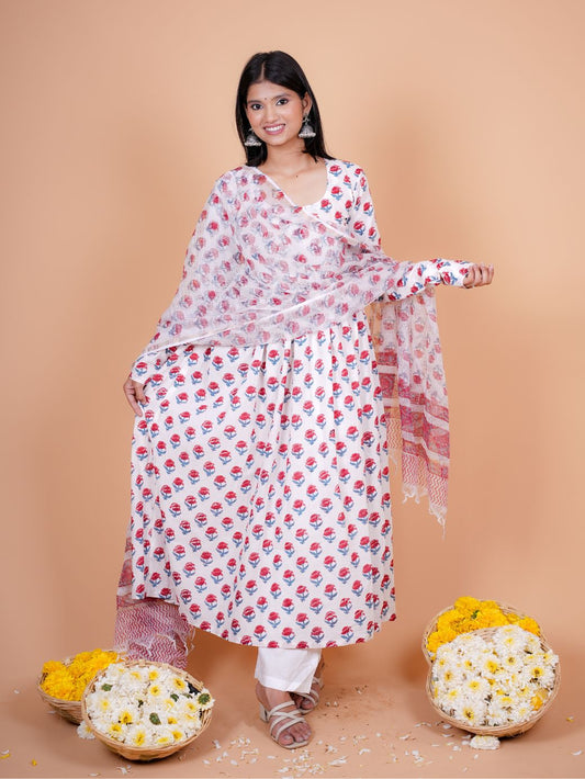 Cotton 3 Piece Rose Riwayat Set