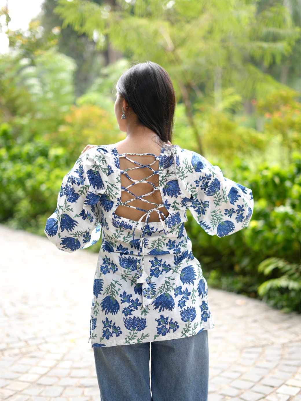 Indigo Floral Kurti