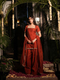 Kesar Gul Orange Three Piece Farshi Set