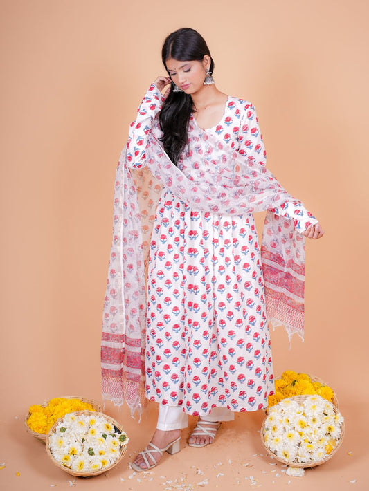 Cotton 3 Piece Rose Riwayat Set